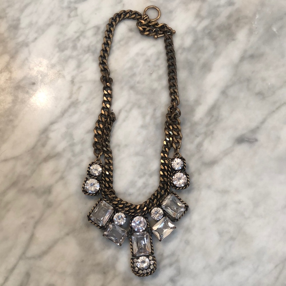 Gold, Statement Necklace from Ann Taylor